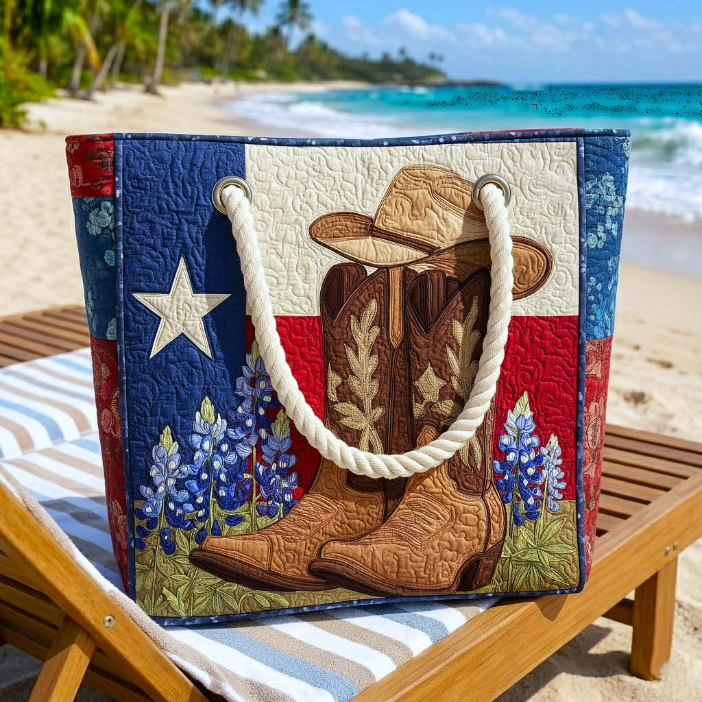 Handgjord strandväska | Texas stolthet