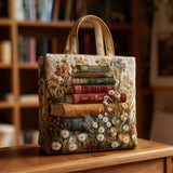 Håndlavet quiltet taske med blomsterdesign