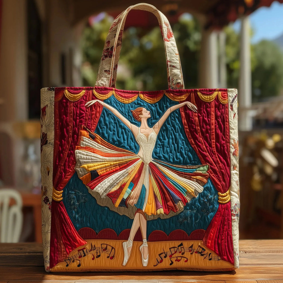 Elegant quiltad väska